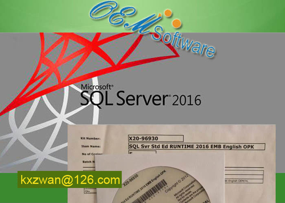 LIZENZ-X20-96930 eingebettetes Geschlechtskrankheit OPK Mitgliedstaates SQL Windows Server 2016 Standardschlüsselpaket
