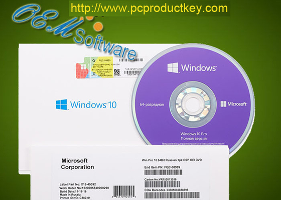 FPP-Lizenz Windows 10 Propro-DVD Kasten-globale Aktivierungen des soem-Satz-Gewinn-10